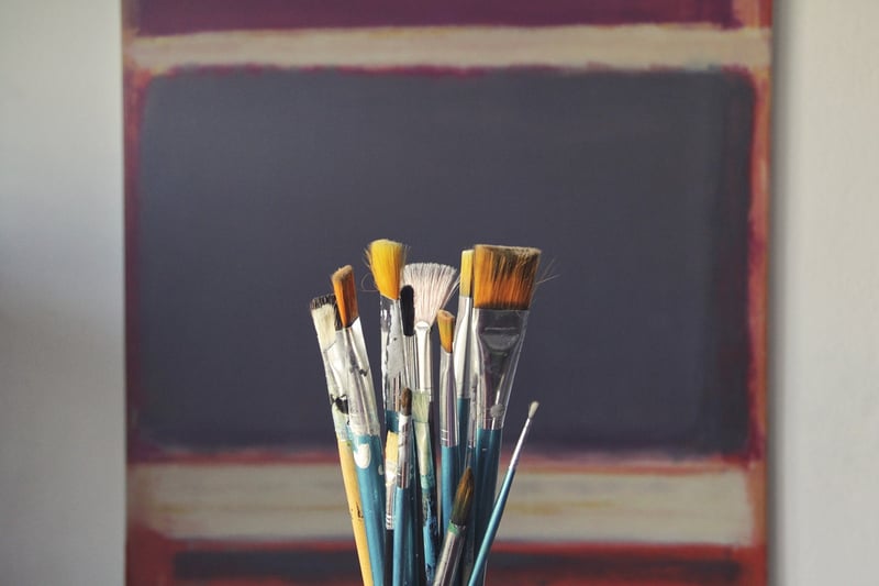 Recycled canvas paintings