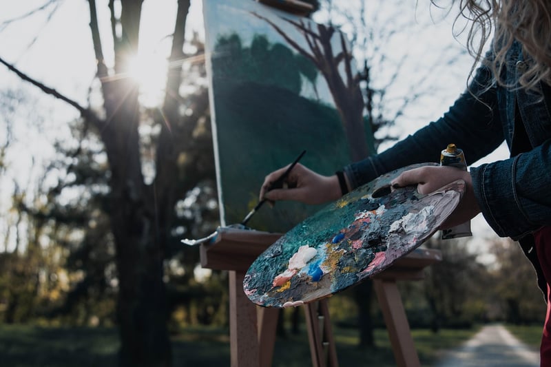 Recycled Canvas Painting
